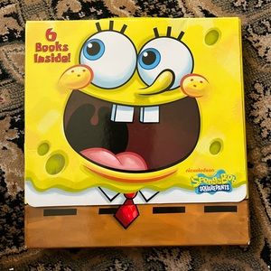 6 SpongeBob SquarePants Books With Carrying Case Nickelodeon Softcover